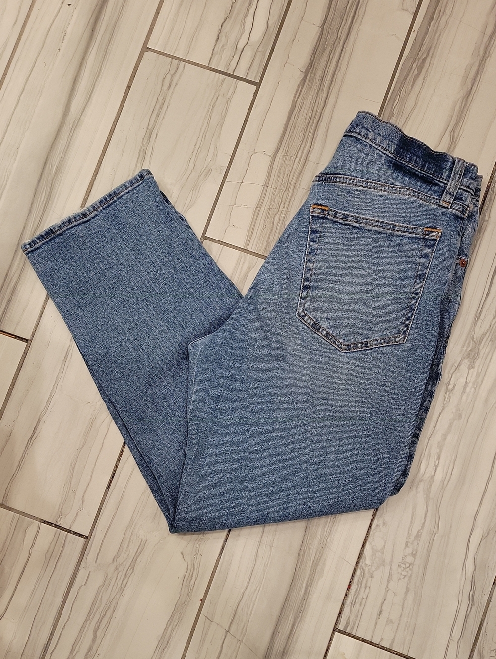 Abercrombie & Fitch Women's The Ankle Straight Ultra High Rise Jeans